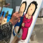 Thumbnail of http://Online%20workshop%20dikke%20dames%20schilderen,%20online%20bedrijfsuitje,%20coronaproof%20uitje,%20online%20workshop%20rotterdam